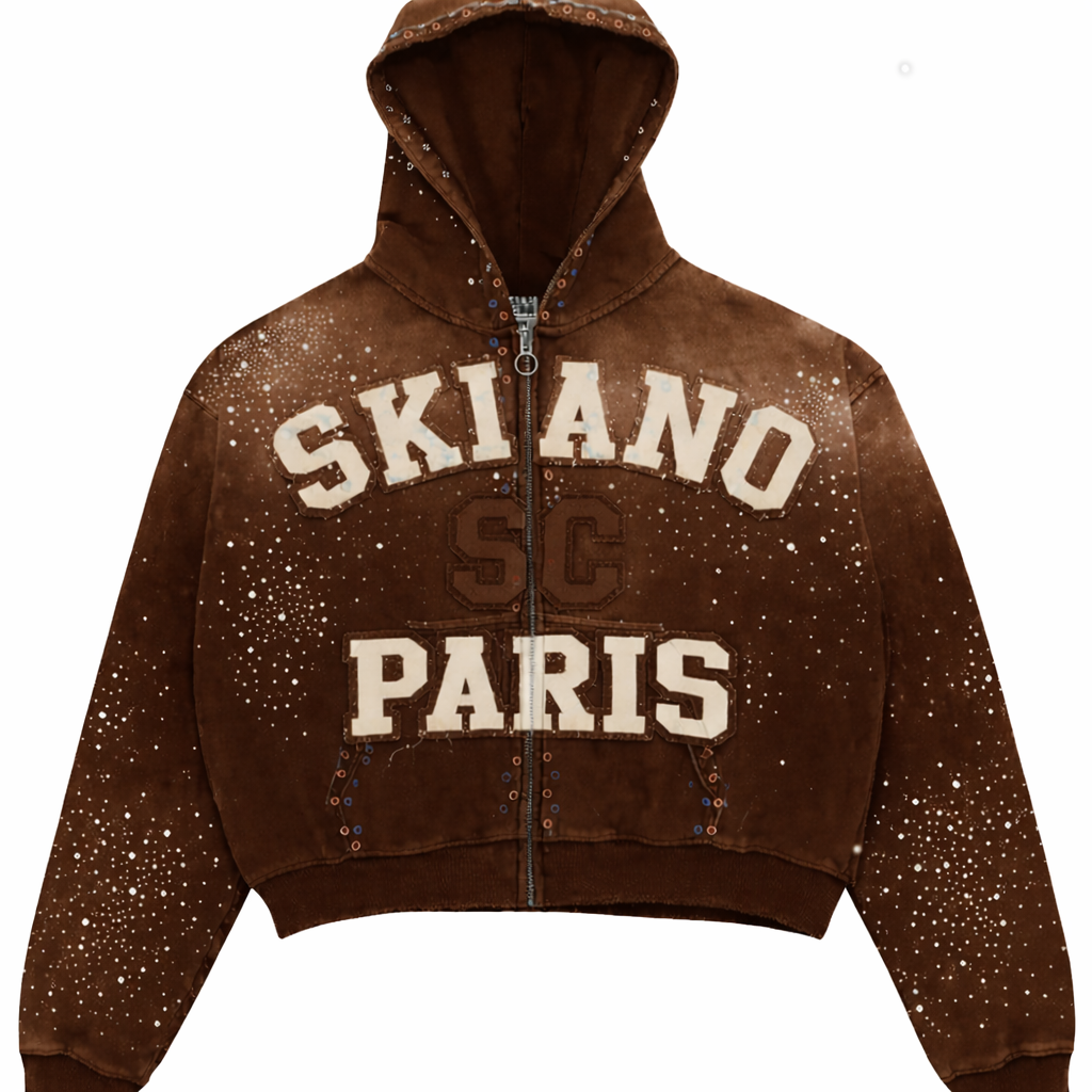 SKIANO PARIS “Karter Cropped” Hoodie