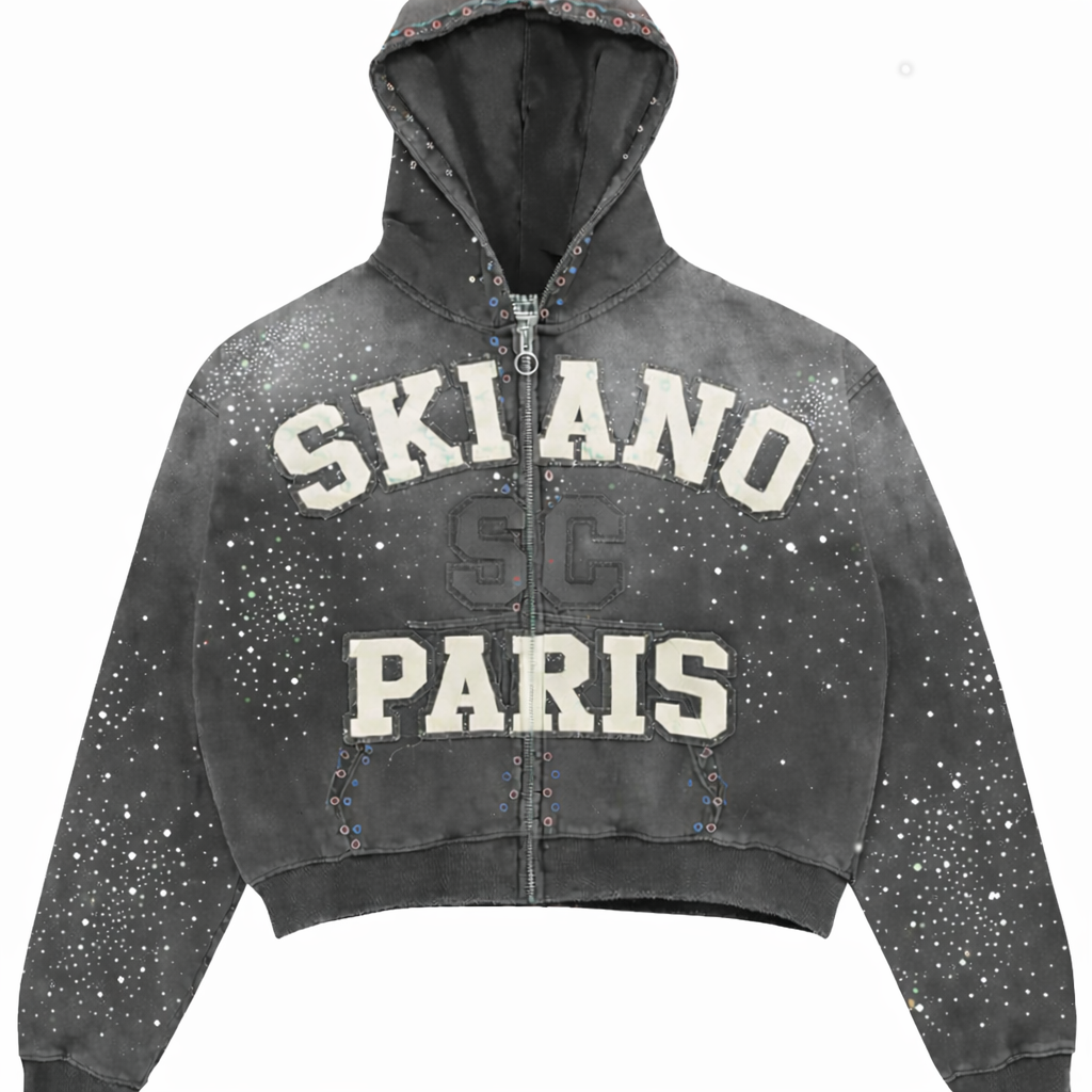 SKIANO PARIS “Karter Cropped” Hoodie